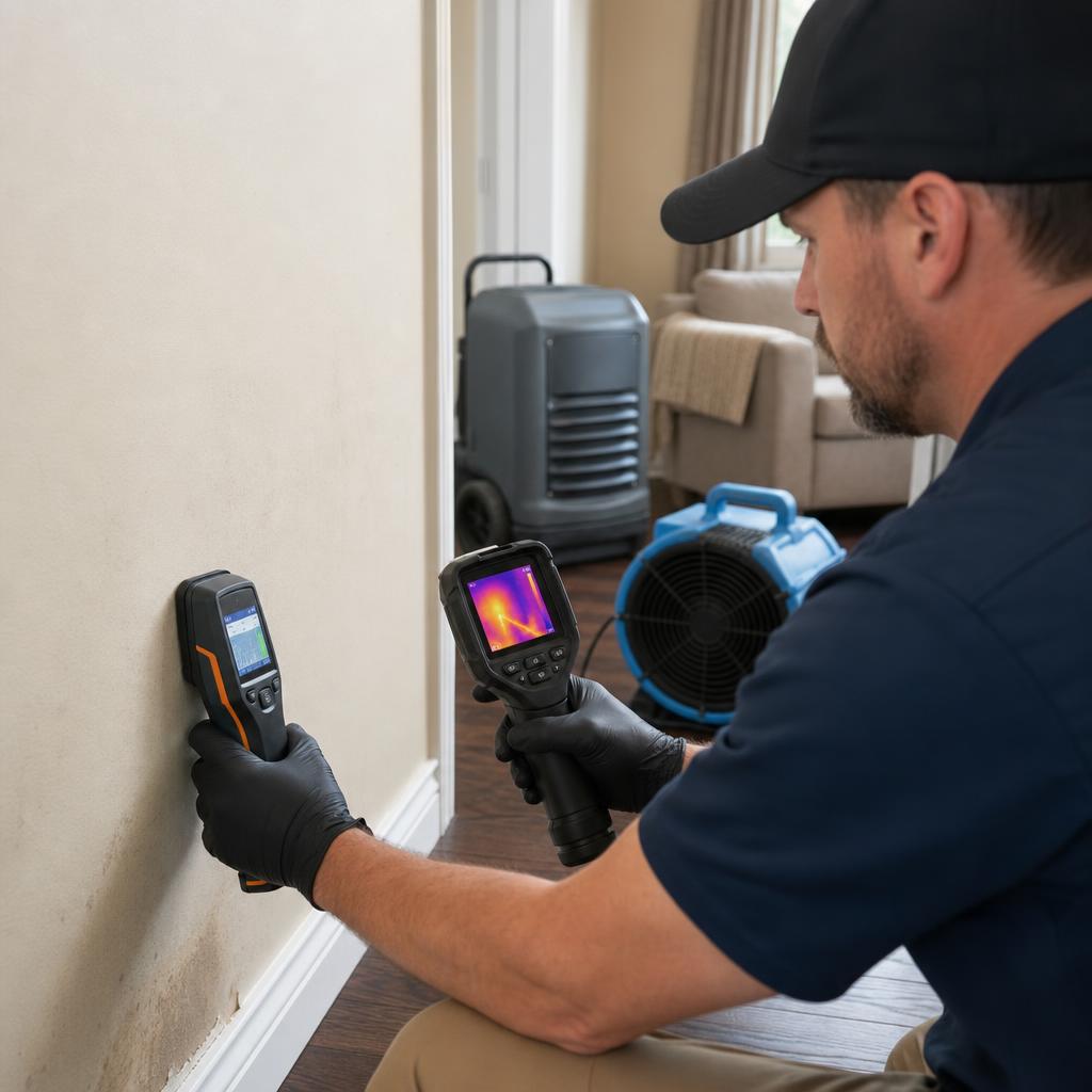 Water damage response by Sewage Damage Cleanup and Restoration Schertz